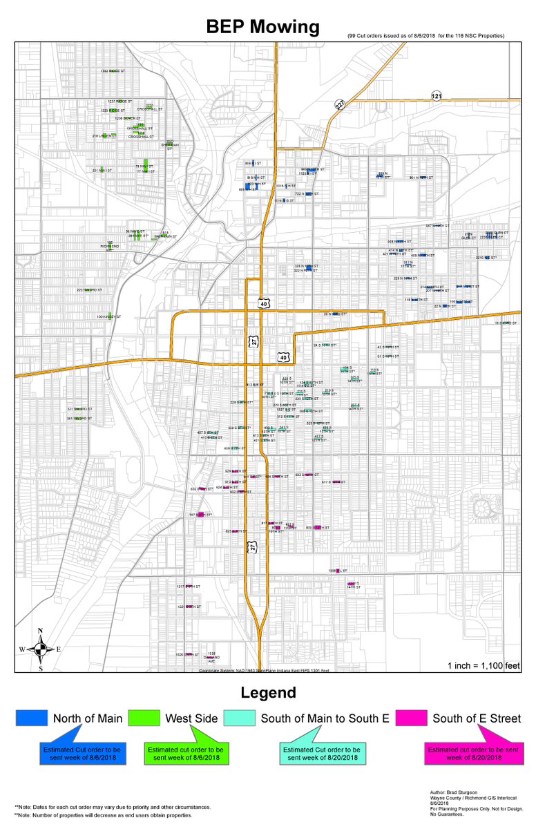 Paving the way to a better Richmond is not just about new roads. The blight elimination grant has been a huge asset towards building a better looking Richmond.  Attached you will see this months grass cutting order. We are committed to maintaining a safe and beautiful community.