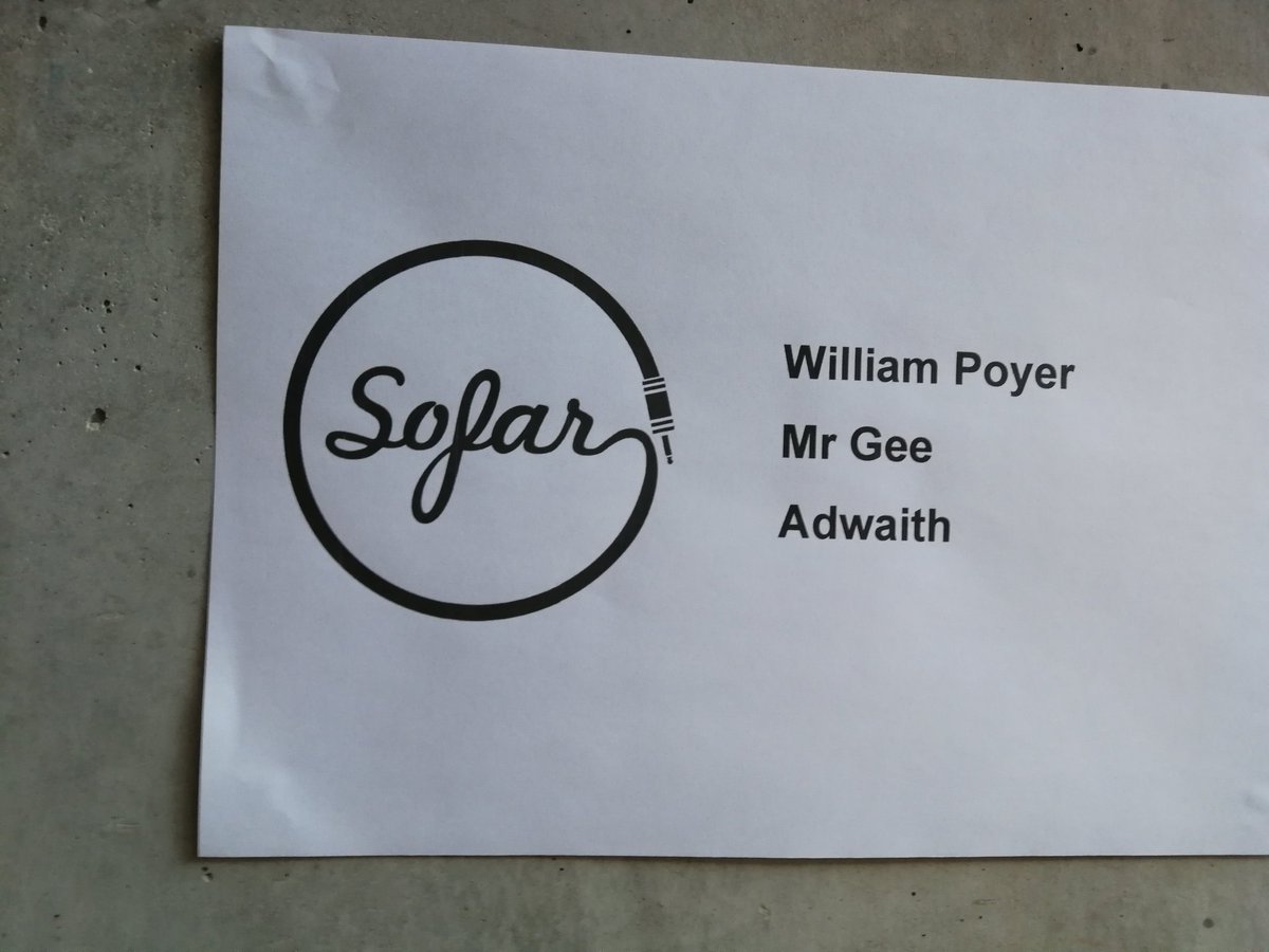 TheShoot2017's tweet photo. @SofarLondon fantastic event to night! https://t.co/HlOeuCiHhX