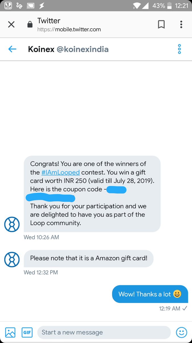 raj_bande's tweet image. Wow! Thanks Koinex. After months of loyalty and 500+ referrals I am getting some reward 😀
#IAmLooped