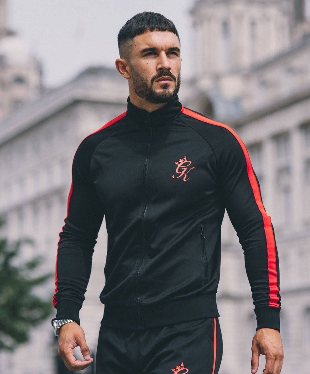gym king tracksuit red