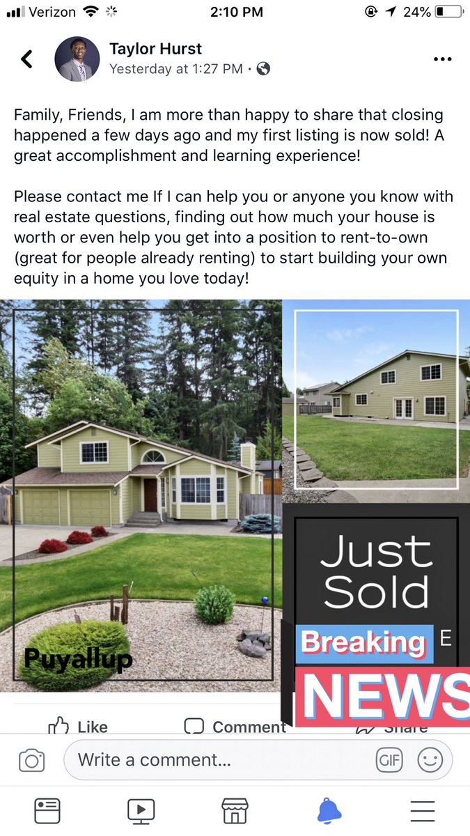 REALTORTAYLOR3's tweet photo. 2 Completed transactions and many more to come! I look forward to assisting everyone in helping find an affordable home. https://t.co/k58709V7Ix