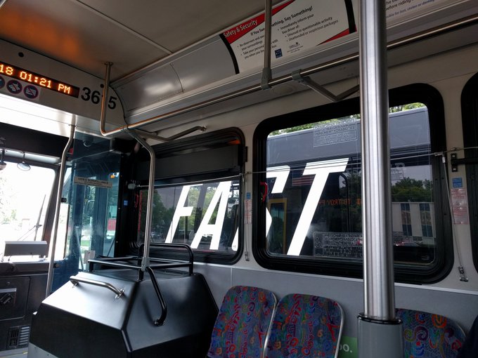 Two FAST buses running in parallel.