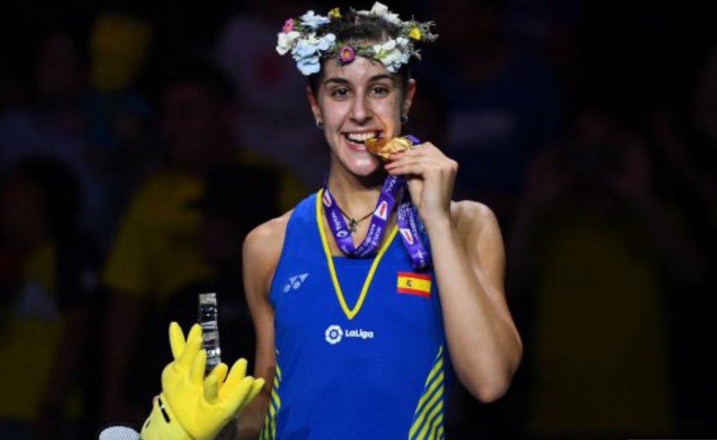 paratifit's tweet photo. ¡Carolina Marín, tricampeona mundial!!🔝🔝🔝👏👏👏 https://t.co/4qcClXzEtI