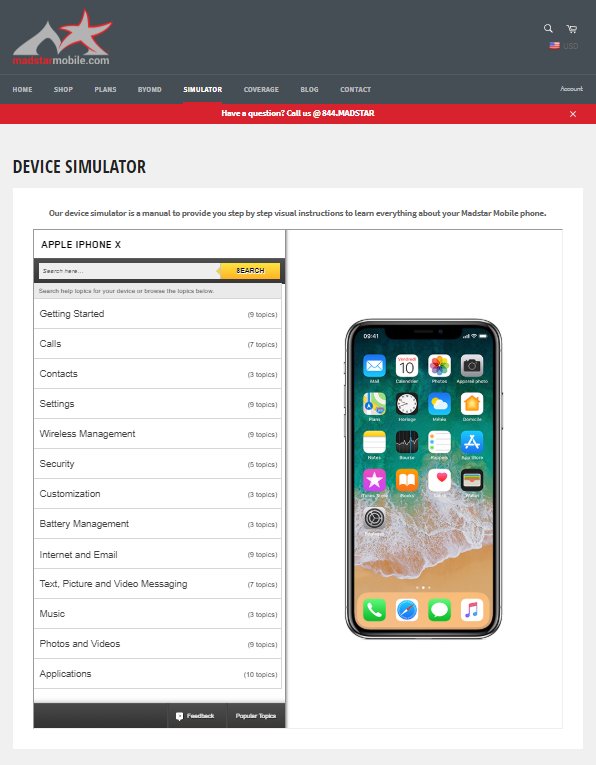 MadstarMobile's tweet photo. Check out our new device simulator page. Select your device and choose what you would like to learn and it provides a step by step visual tutorial of your phone @MadstarMobile. 

https://t.co/uhOhdtankf https://t.co/aIy4KlRKvh