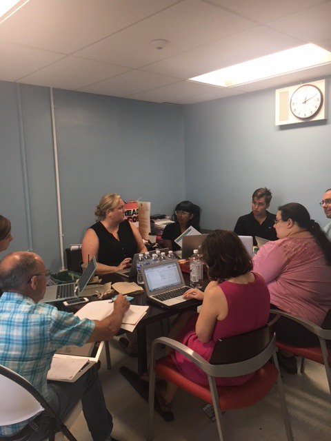 MS442Brooklyn's tweet photo. It may be summertime but our staff continues to push through! The MS 442 staff and the NYC DOE @showcaseschools hard at work!
#NYCShowcaseschools #MS442 #Stingers https://t.co/HK6fymHWrv