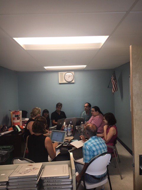 MS442Brooklyn's tweet photo. It may be summertime but our staff continues to push through! The MS 442 staff and the NYC DOE @showcaseschools hard at work!
#NYCShowcaseschools #MS442 #Stingers https://t.co/HK6fymHWrv