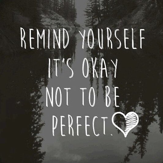 actionhappiness's tweet photo. Remind yourself: It’s ok not to be perfect https://t.co/sGCnHTOX3D
