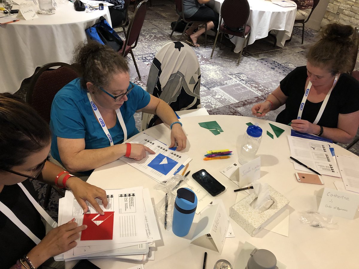 Miss_Lyall's tweet photo. #LCEEQmath #DNAmath @FLMathNinja 
Getting our Tangram Challenge on!
So much summer math learning happening 🙌 https://t.co/yuAnY4jGn0