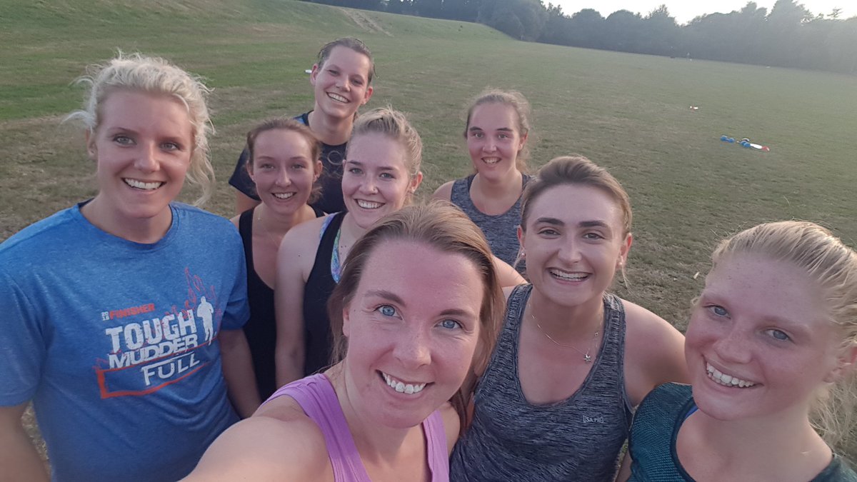 LTHC1897's tweet photo. What better to do when it's 27 degrees outside than some pre-season fitness?! 🤦♀️ Top effort from members of our ladies section putting in the hard graft when it counts 💪🔥 any new or prospective ladies welcome to join us next week! #sweatyselfie #savage #8weekcountdown https://t.co/T24bhvw6xQ