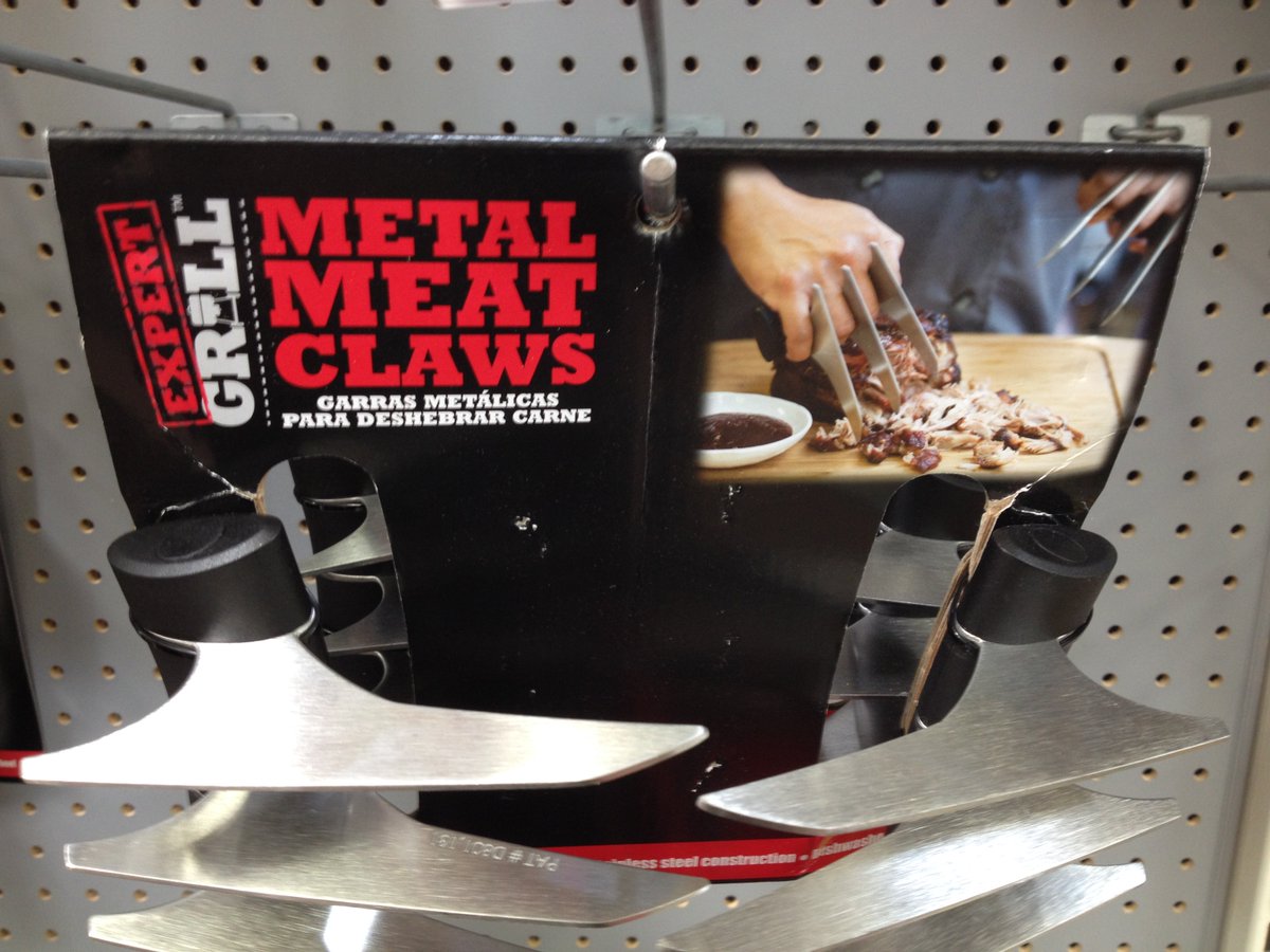 RealRichLaporte's tweet photo. They got that real life Wolverine starter kit at Wal-Mart
#Wolverine
#MeatClaws https://t.co/U82nqxLwIw