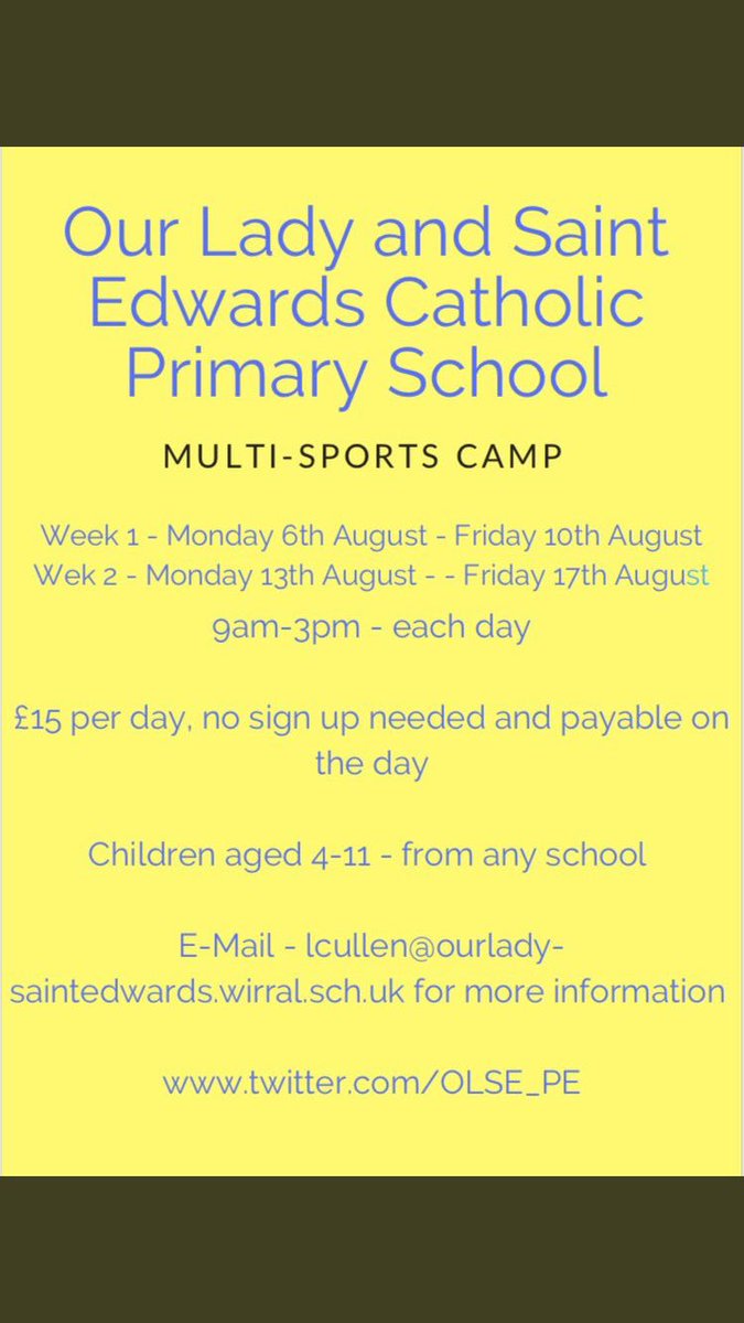 OLSE_PE's tweet photo. Brilliant day today at our sports camp 

Spaces still available 

Hope everyone is having a great summer https://t.co/m9dScUl8xK