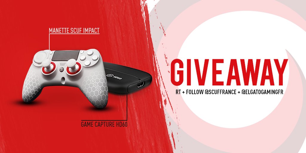 GotagaTV's tweet image. 🎁 GIVEAWAY  🎁

Remporte ta Scuf IMPACT de ton choix ainsi qu'un Elgato Game Capture HD60 !

Pour participer #RT &amp;amp; #Follow -&amp;gt; @GotagaTV - @ScufFrance - @elgatogamingFR 

(Tirage au sort le 12/08/18)