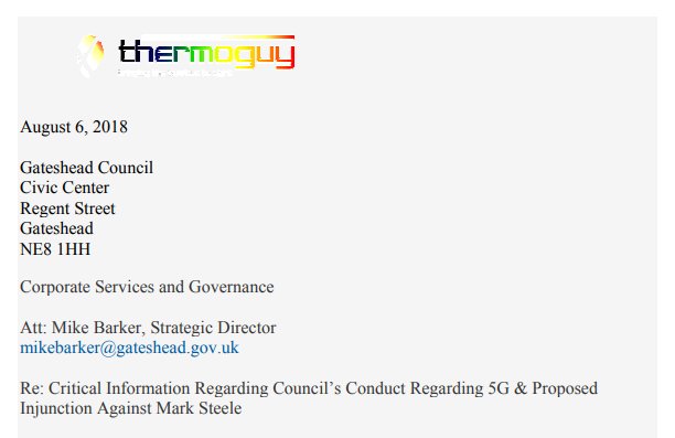 DianneKnight's tweet photo. Re: Critical Information Regarding Council’s Conduct Regarding 5G & Proposed Injunction Against Mark Steele #Gateshead #CellPhone #PhoneMasts #Microwaves #SmartMeter #5G #EMF #Radiation #WiFi #Wireless #Policy #HealthRisks #CrimesAgainstHumanity #WarCrimes https://t.co/wtaaEBn7uu https://t.co/n1ibR2XJza