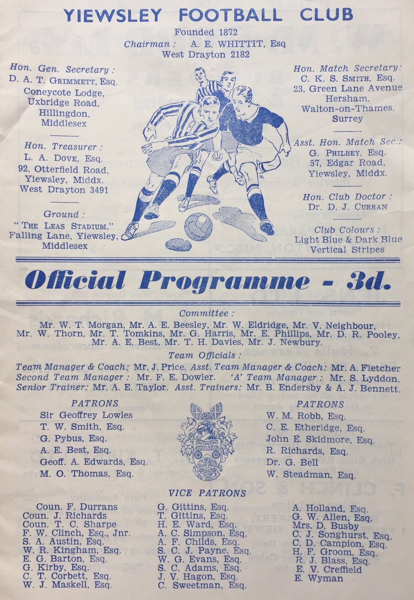 Mal Winkles Football Nostalgia For Nonlgeprogs X Y Week Middlesex Fa V London University Representative Match Played At The Leas Stadium Yiewsley 19 10 1955 T Co 6liozexsze