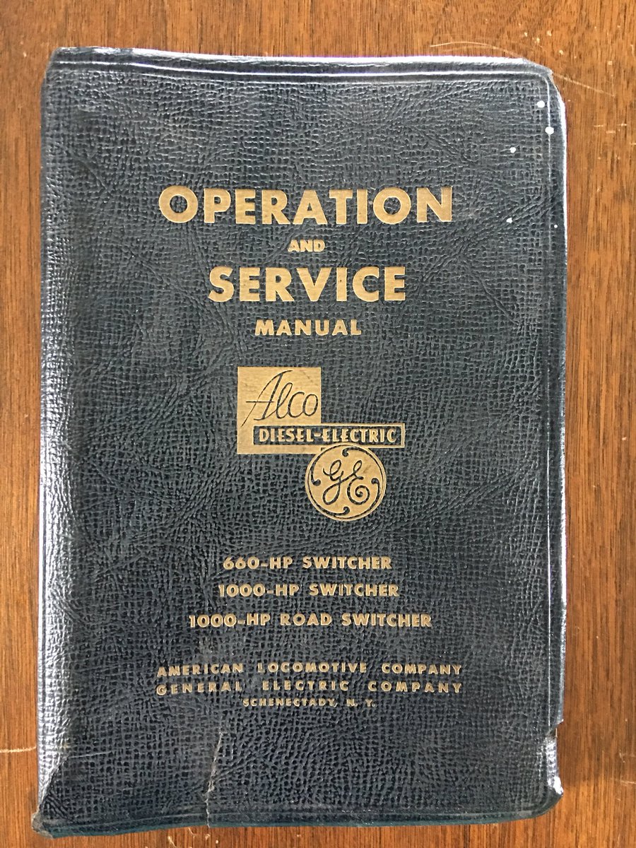loucapwell's tweet image. When your railroad has ALCos, you need manuals. We’ve got the full complement on our bookshelf. #trainstuff