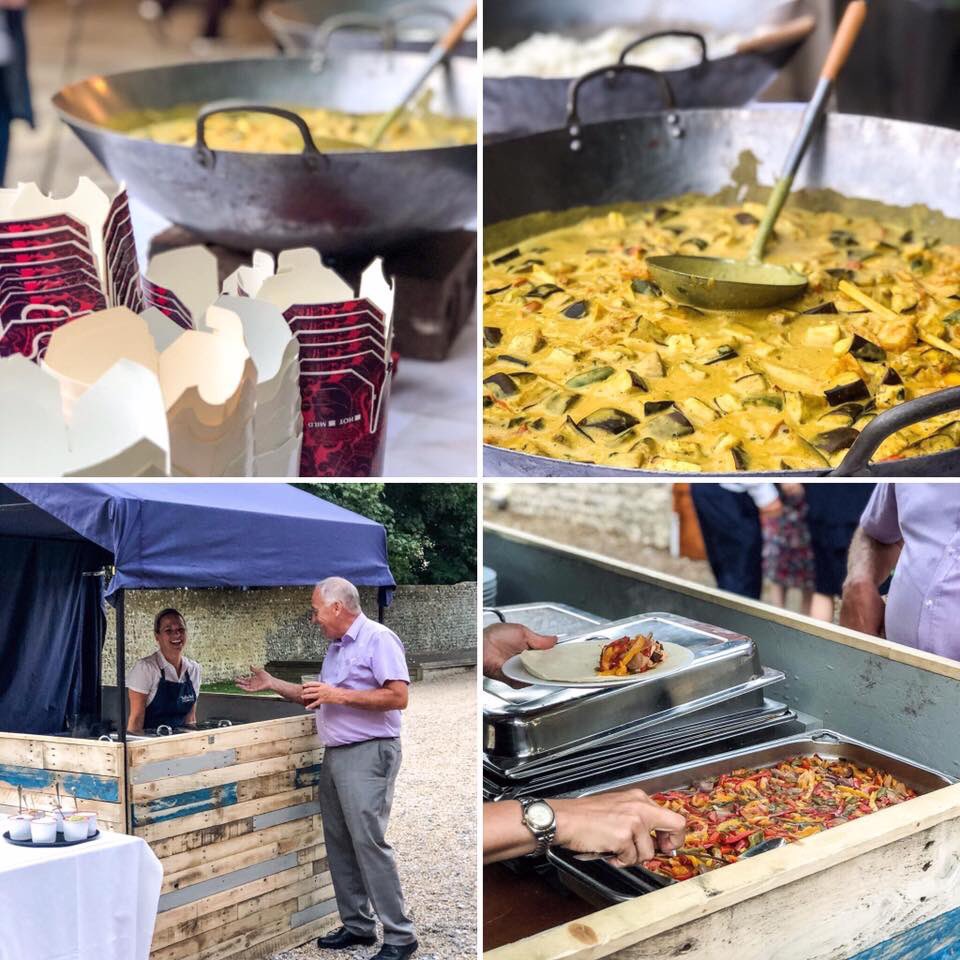 The food stall we made for Tie the knot / Strong flavours in full swing 👍