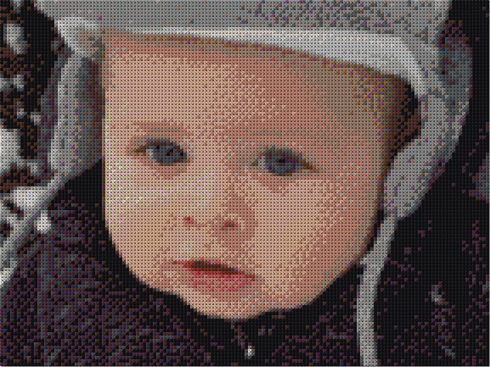 This cute little guy has been a  great help testing the final stage of the new custom app. #pixelbynumber #cutebaby