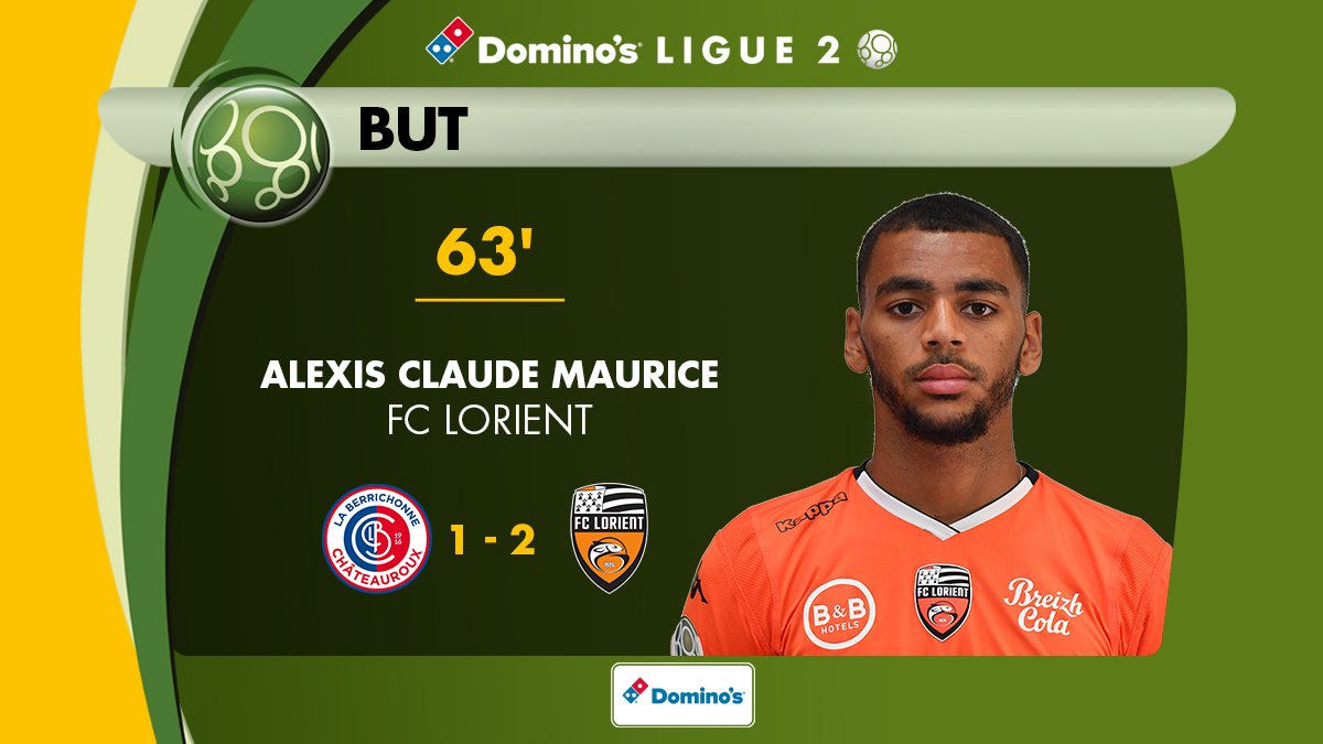 Ligue2BKT's tweet photo. En difficulté les Merlus 🐟 ? Alexis Claude-Maurice fait parler son talent et replace son équipe devant (1-2) 💥 !
#LBCFCL https://t.co/vaKIAeHrlk