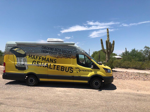 Gehaltebus's tweet photo. #Gehaltebus is traveling through #Arizona on the way to the #brewingsummit2018 in San Diego. https://t.co/Qn1uzmDGXT
