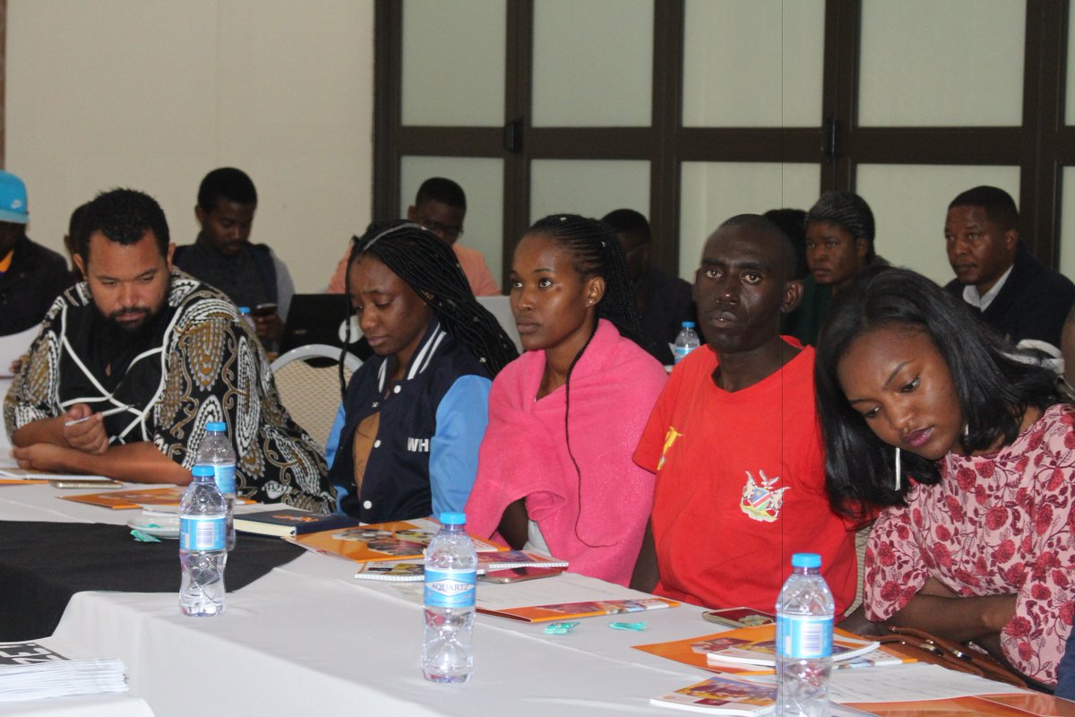 UNFPA_Namibia's tweet photo. Full house today at the Galaxy Hotel in #Ongwediva #Oshana Region as youth volunteers & representatives from youth SRHR agencies gathered for training on condom use & safe sex ahead of the official launch of the #CondomizeCampaign. https://t.co/G8ezOZ7hT0