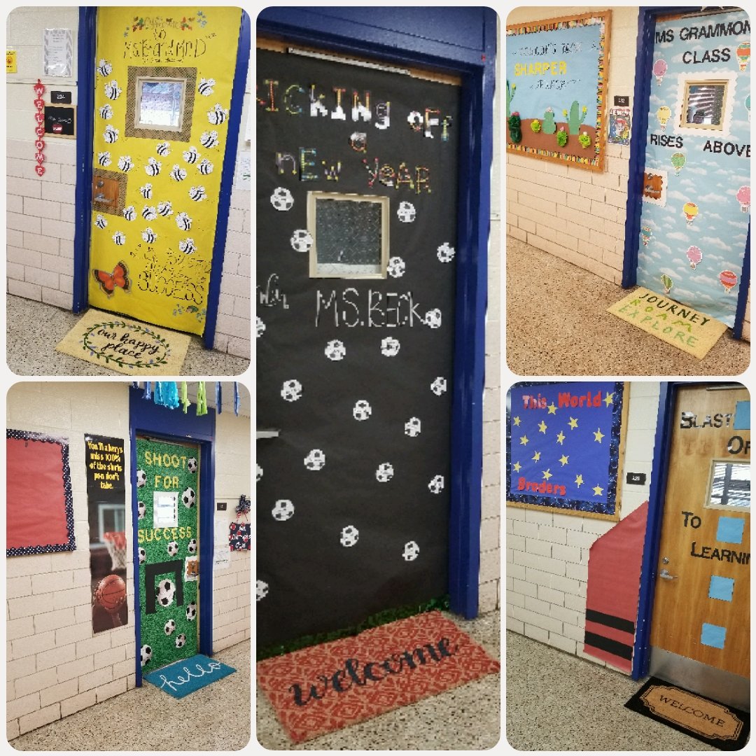 reginasblanton's tweet photo. 1st day of school and our 5th grade teachers made sure that students felt welcomed. @PrincipalDrH @WoodwardAllRise #welcomemats #FirstDayDCSD #firstdayofschool #socialemotionallearning https://t.co/5rcMJsAgQl