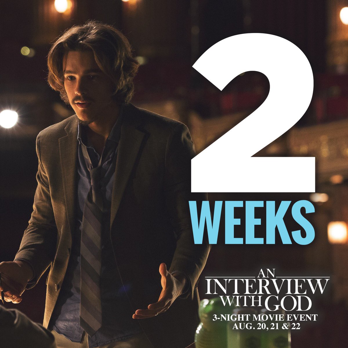 GodInterview's tweet photo. Can you believe it ... we are just days away from the special An Interview With God showings in theaters across the U.S. Get 🎟 -> https://t.co/XtnI201Rxw https://t.co/qKGj3lYDaK