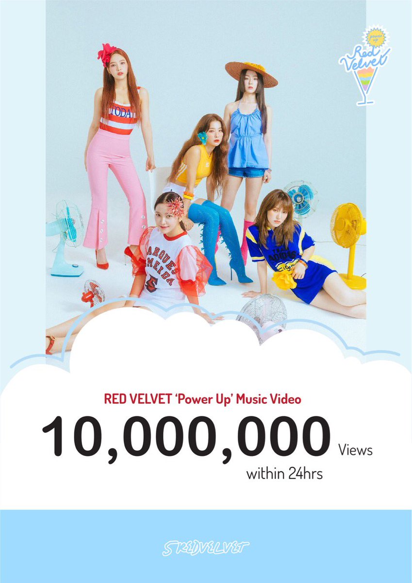 5redvelvet Info Red Velvet 레드벨벳 Power Up Mv Hits 5 000 000 Views On Youtube Goal 10 000 000 Views In 24hrs Powerup Rvsmtown T Co Tfvt7szjrx T Co K5hxhqnasp Twitter