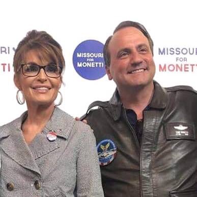 MonettiforMO's tweet photo. Thank you @SarahPalinUSA for your support. It will be my honor to serve our great nation as the next US Senator. It’s time for Patriots not politicians. https://t.co/ozCTfWDpC8 https://t.co/nHYldEaToe
