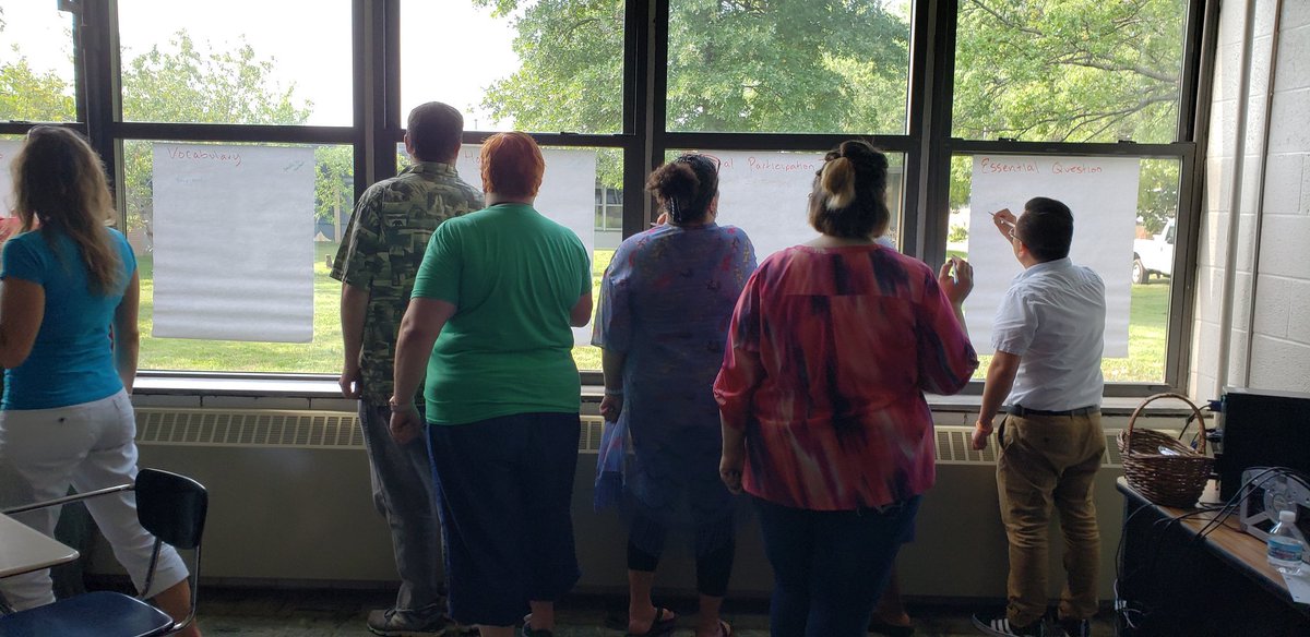BrookBennett7's tweet photo. First day back for teachers and they were troopers through 7 hours of PD. #rghs2018 https://t.co/kghKa8N3px