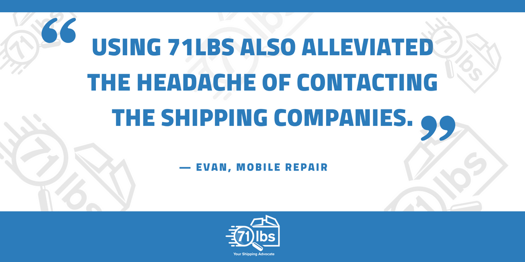 71lbs's tweet photo. You have enough on your plate already -- let https://t.co/3vn0rzs1QR fight for your shipping savings! Share this post with someone who gets too stressed dealing with FedEx & UPS! π£π¦π
#ShippingAdvocate #Shipping #Savings #71lbs #Refunds https://t.co/PDPYADLc9r