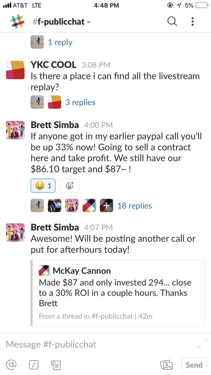 BrettSimba's tweet photo. Not only do we get gains with Crypto, but @CryptoChoe has taught me to help and lead our group to some insane stock option gains 😏 #WZRD https://t.co/Mj3fFj6Ibr