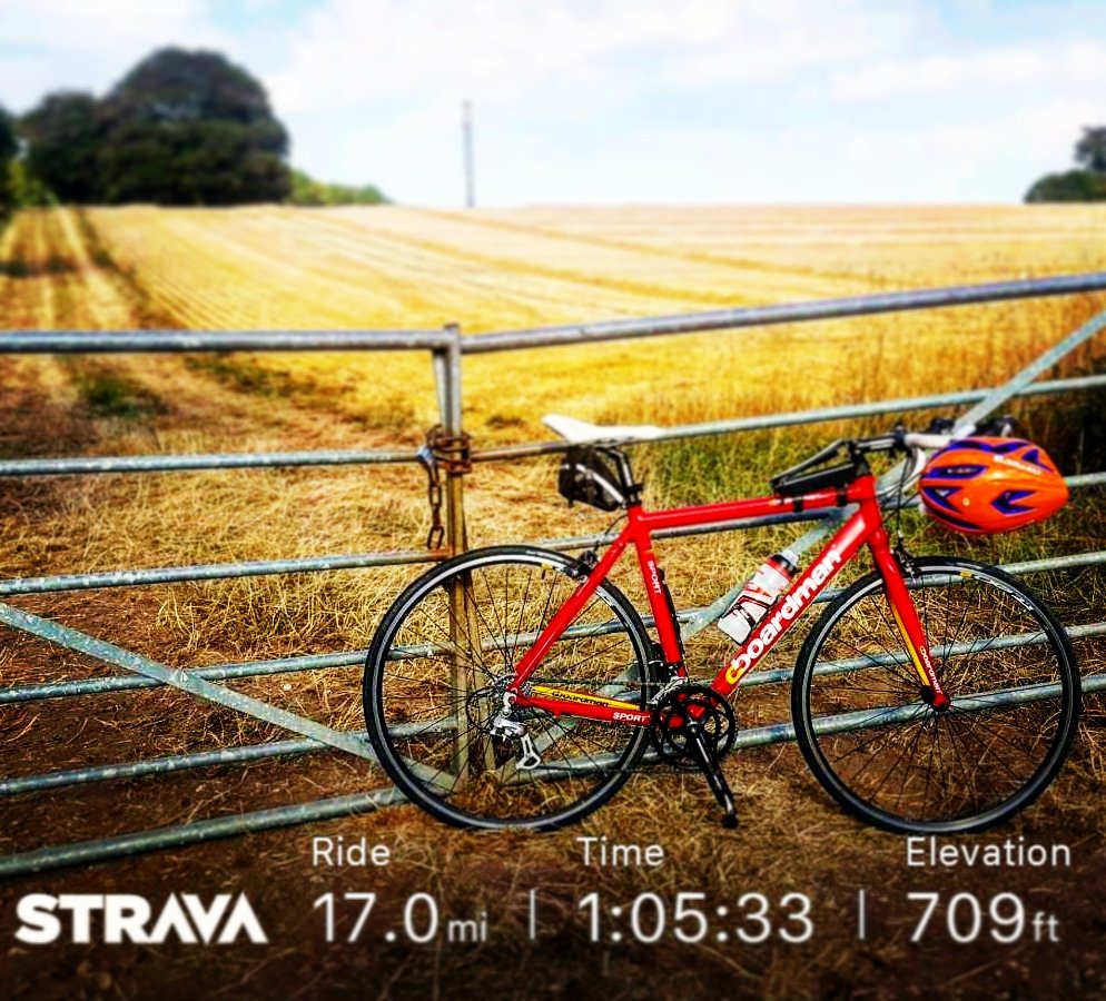 Drove to work today but, for the first time I cycled home, through Hampshire and Wiltshire villages. A little undulating but a good triathlon training ride. I do it all again tomorrow in reverse, as I ride to work #cycling #commute #hampshirecountryside #wiltshirecountryside