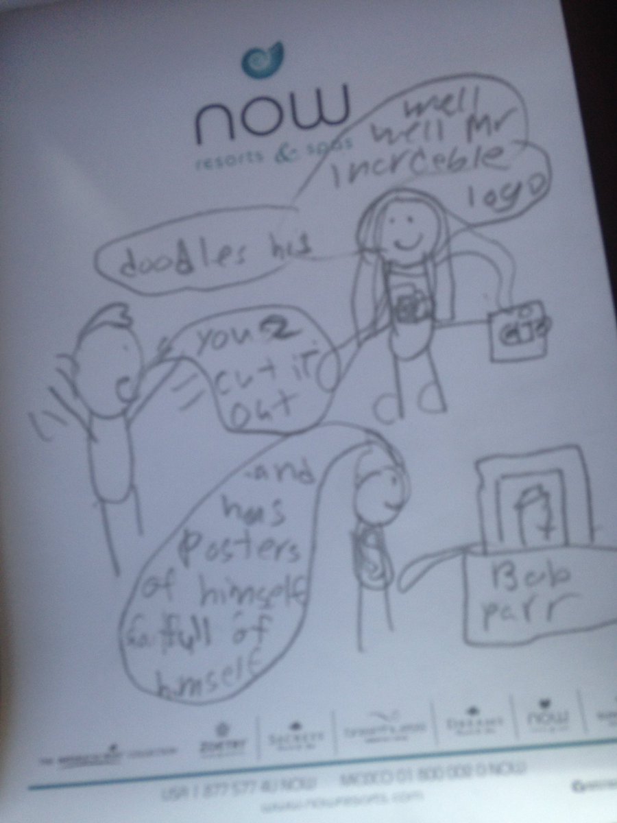 Heh heh just teasing Mr Incredible a bit while helping him unpack. All in playfulness