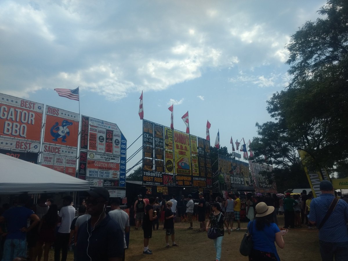 Mmmmmm Ribfest before the storm got this civic holiday.  Pulled pork from The Hogfather and ribs from <a href="/HAWGSgoneWILD/">HawgsGoneWild</a> absolutely delicious &amp; of course no #ribfest  would be complete without Pappy's butter beer.  <a href="/scarboro_rotary/">scarboroughrotary</a> #ribfest #scarboroughribfest <a href="/PCPappy/">OfficerPapadopoulos</a> <a href="/PCArsenault/">Randall Arsenault</a>