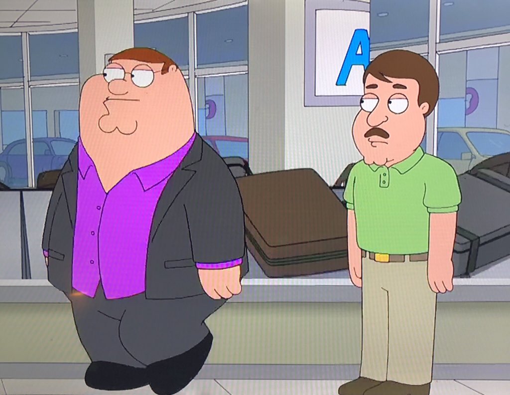 So, I’m on #FamilyGuy now as well 😁