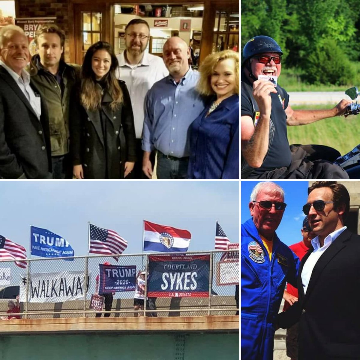 SykesforAmerica's tweet photo. From October 2017, through today, this journey has led us to cultivate the friendship and support we will never forget. Looking forward to taking this army of deplorables into the general. #MOSen #LeadRight #MAGA https://t.co/UaAu4ZBdBF