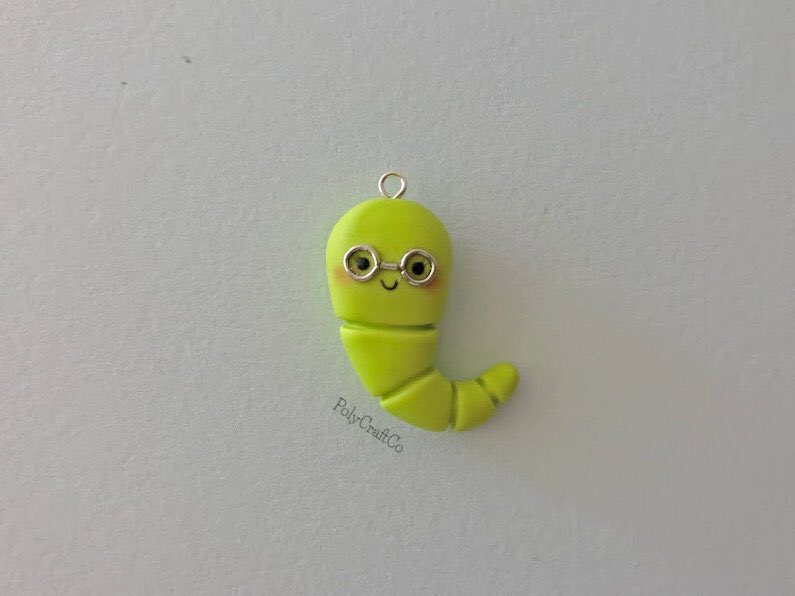 co_poly's tweet photo. Excited to share the latest addition to my #etsy shop: Bookworm Charm - Polymer Clay https://t.co/Qo7abK5NEK
#bookworm #polycraftco #polymerclay #charm #etsystore #polymerclaycharm #kawaii #nerd https://t.co/CPKkrY2VU8