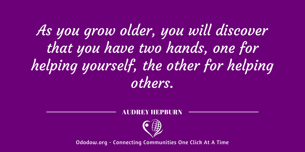 aDoddle_UK's tweet photo. As you grow older you will discover that you have two hands
One for helping yourself 
&amp; One for helping others

#ConnectedCommunities https://t.co/PWayQddm9e