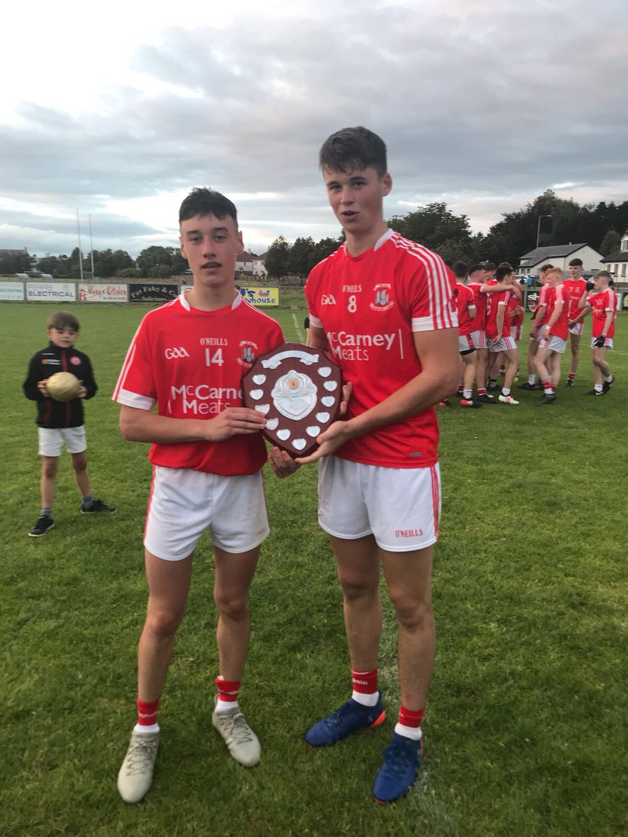 We'll done to minor boys winning league final tonight against a spirited Bodoney side. Next up is championship final vs Clonoe on Saturday . #TríLeacAbú
