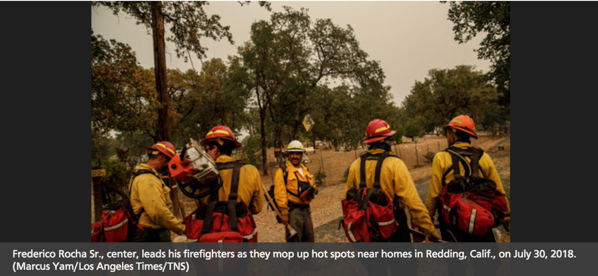 vlnzl's tweet photo. In a conservative Northern California county, Mexican immigrants help battle wildfire https://t.co/VXsYW6SFLe #CaliforniaFires #txed #TxTABE #Latina #Latino #FamiliesBelongTogether #stopICEcold #FightDoesNotEnd @UNITEDWEDREAM #Txlege #RITA #TexasResist  #DACA #Latinos #Latina https://t.co/s84jaPhLfA