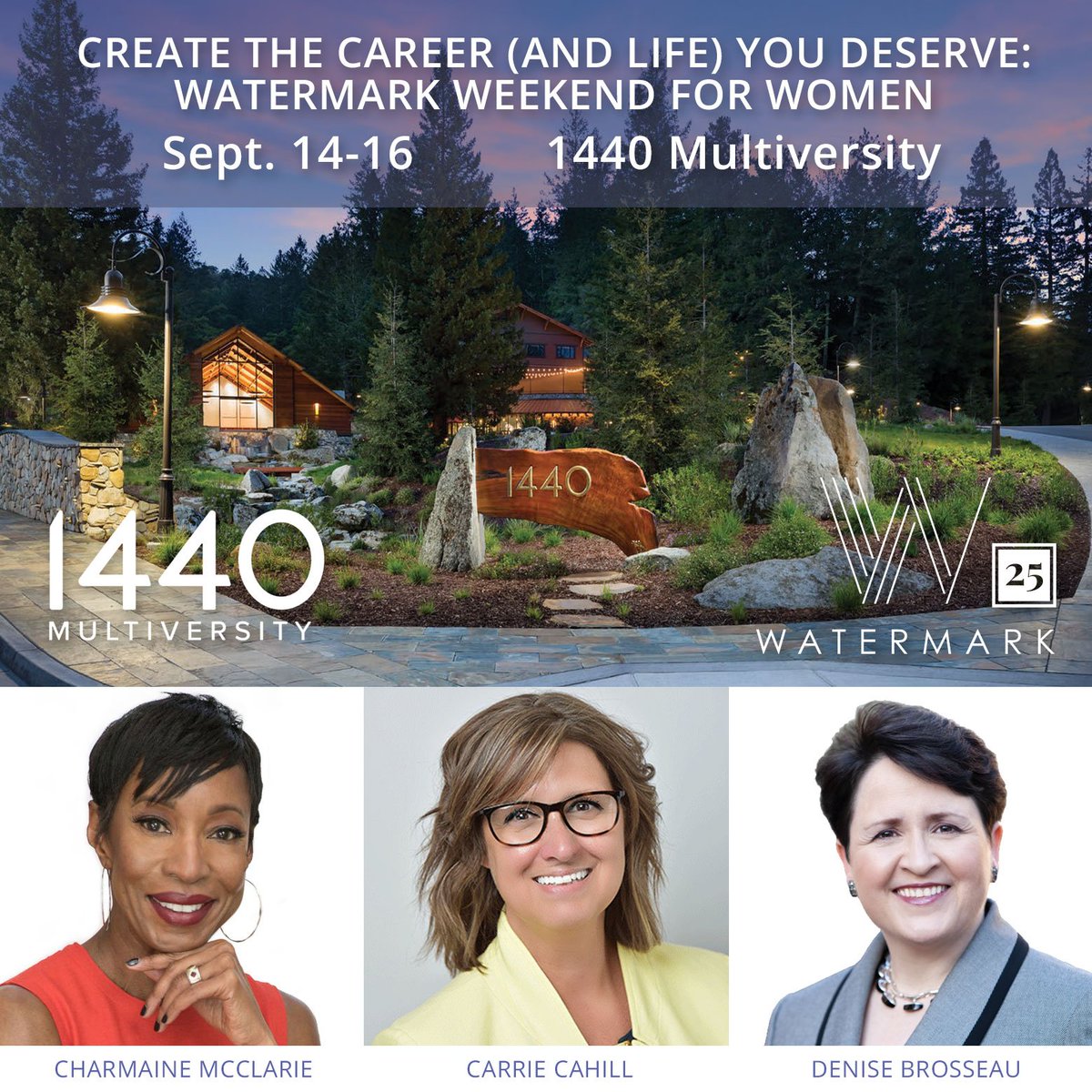 Join me for Create the Career (and Life) You Deserve w special guests Carrie Cahill &amp; Denise Brosseau of <a href="/thoughtleadrlab/">Denise Brosseau</a>! It's our <a href="/wtrmrk/">Watermark</a> Weekend at <a href="/1440mv/">1440 Multiversity</a>. We'll show you how to leverage the rest of this year for even greater success in 2019! lnkd.in/gZRKSpM