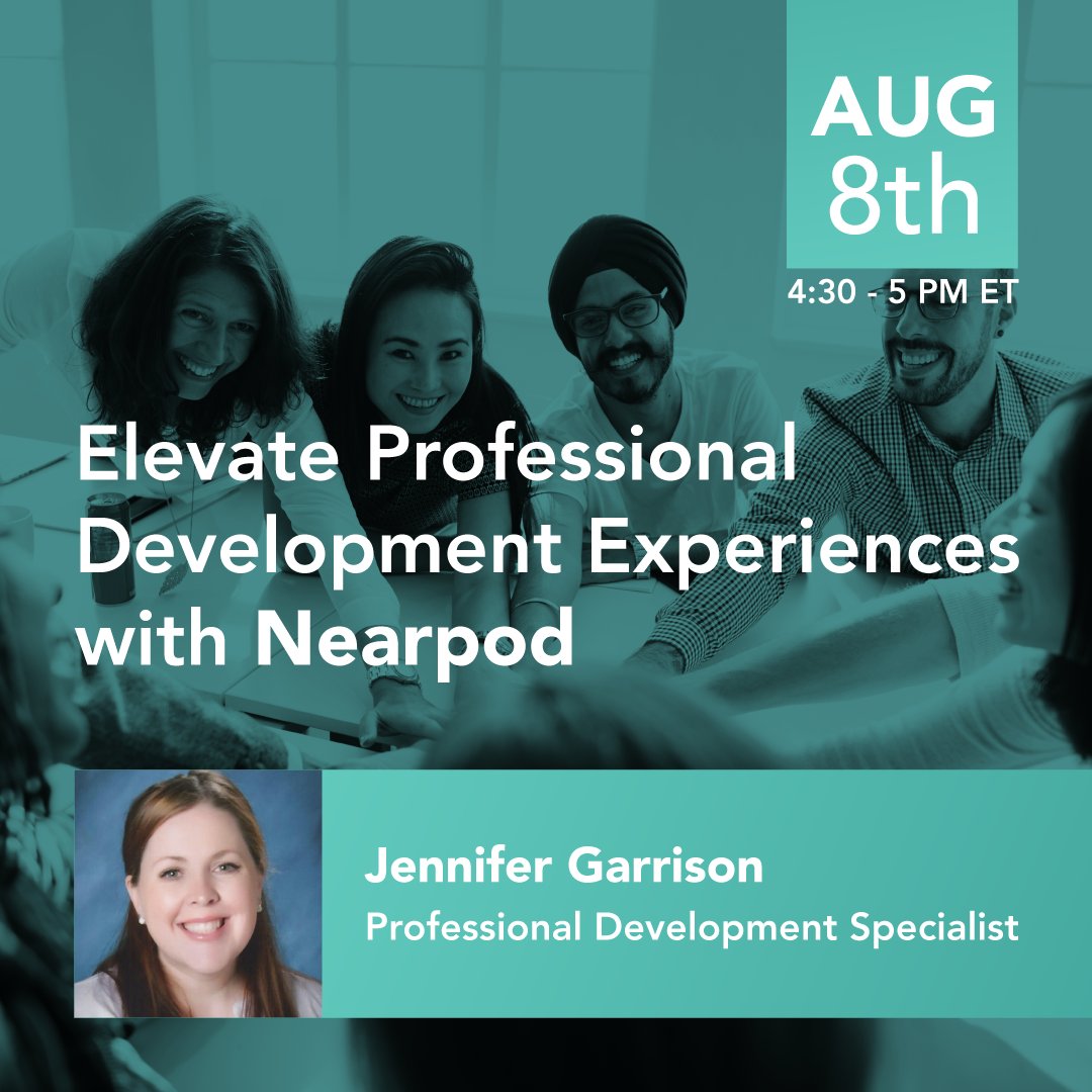 Just in time for Back to School!  #Pdshouldntsuck and we are on a mission to make it better!  <a href="/r2rpd/">Ready2RunPD</a> <a href="/Nearpod/">Nearpod</a>
Register below and join us on Wednesday! You won't want to miss this!
lnkd.in/gMfxfxc