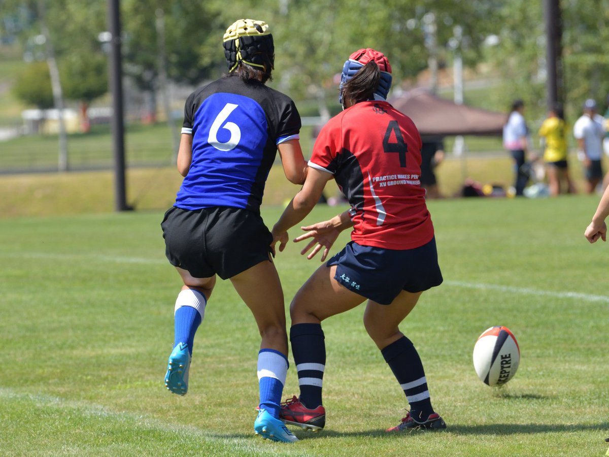 ラグビーずきのせんしlv54 18 8 4 オッペンカップ18 神奈川シーガルズ 石見智翠館a 神奈川シーガルズ安藤菜緒選手 インゴールからのきキックをチャージされるも そこから100ｍ独走トライ