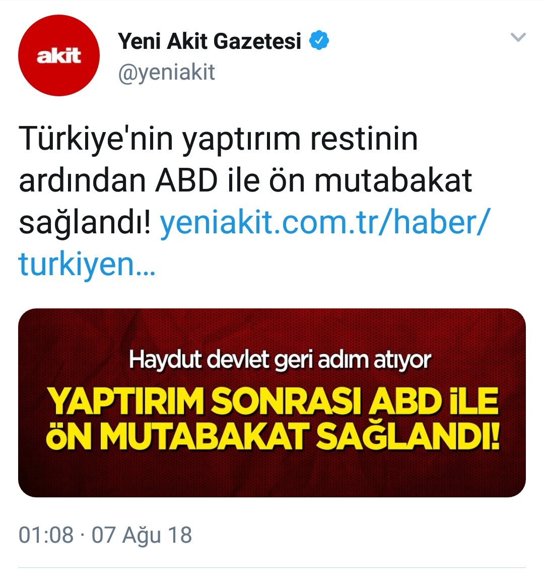 kacsaatolduson's tweet photo. Resmen ABD'nin ayağına gidip yapma etme diyecekler ama attıkları manşete bu. Hiç utanmadan sıkılmadan yalan söyleyebiliyorlar. https://t.co/gnFOhA1wkY