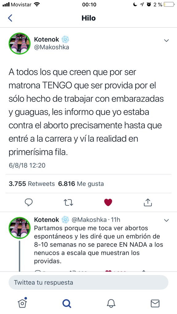 alebossio's tweet photo. Lo mejor y más serio que he leído en Twitter acerca del aborto #YoAborte https://t.co/ciL2czX40j
