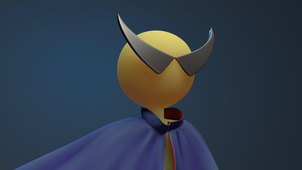 NahoyGames's tweet photo. The default Twitter egg is ugly(goteem), so I made this little dude to replace it! Took approx. 25 minutes to make and 50 minutes to render. #Blender3d #3dmodeling #profilepic https://t.co/tkTw3EHMq7