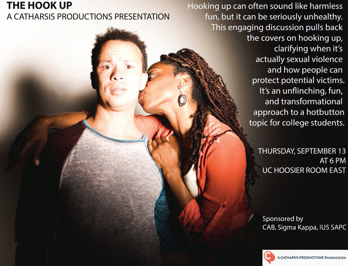 <a href="/SAPC_IUS/">SAPC IU Southeast</a> <a href="/CatharsisProduc/">CatharsisProductions</a> returns to <a href="/IUSoutheast/">IU Southeast</a> this fall with The Hook Up Program 9/13, 6pm