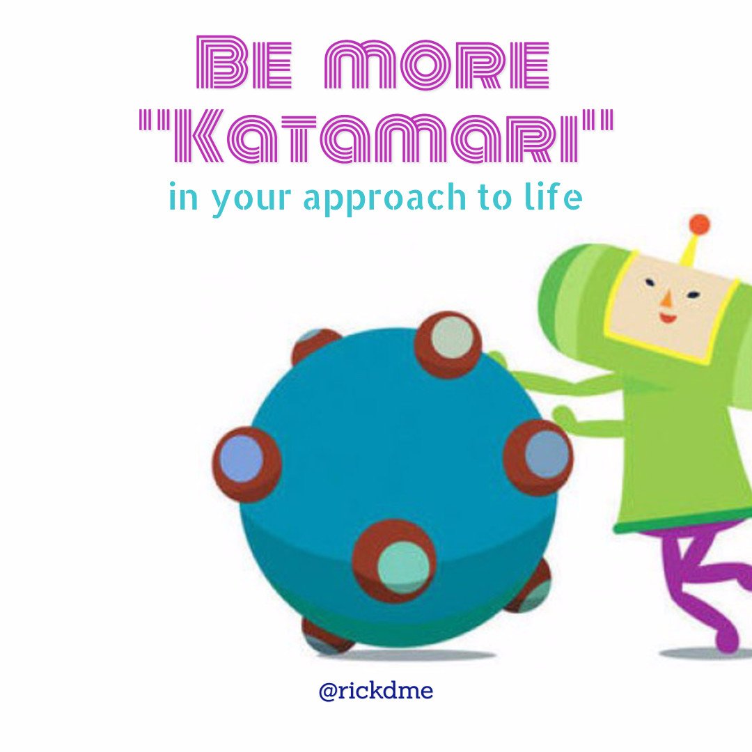 A reference for the gamers out there - Be More Katamari!
#gamedev #gamer #gamedesign #Katamari #Unity