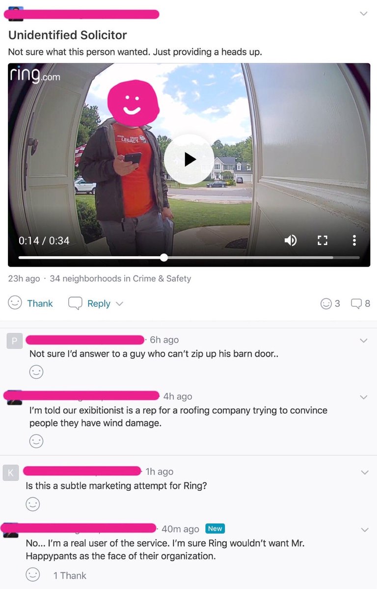 "Not sure I'd answer to a guy who can't zip up his barn door..."