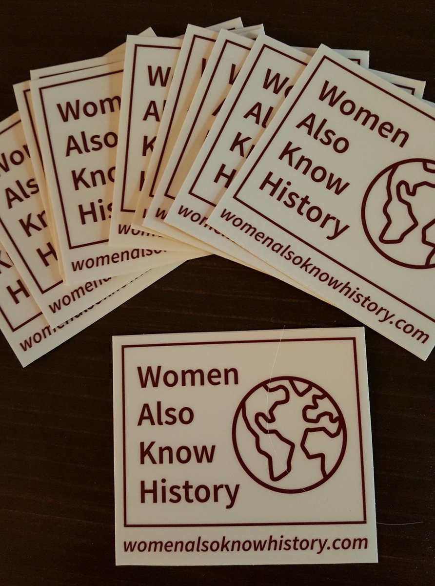 biermanjess's tweet photo. Got my stickers in the mail today and can't wait to spread the wealth! @womnknowhistory #womenalsoknowhistory #stickersforall #SpreadTheWord #femalehistorian #history https://t.co/s1iWikQseC